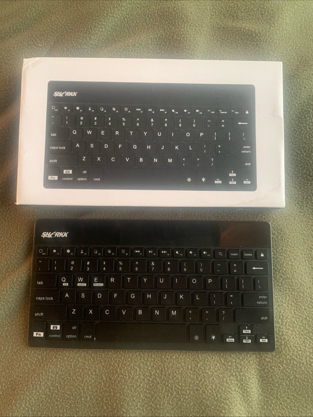 GUC Sharkk Slim Bluetooth Backlit Keyboard. Model: ABK06. Black